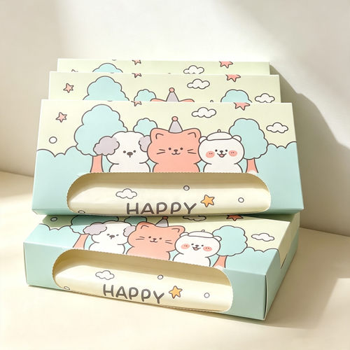 Cartoon-Themed Storage & Cleaning Set (Includes Desktop Trash Bin, Tissue Box, Portable Cleaning Bag)