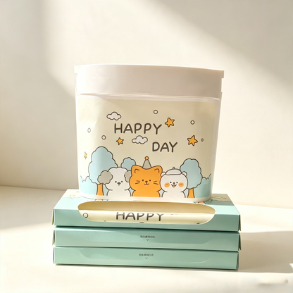 Cartoon-Themed Storage & Cleaning Set (Includes Desktop Trash Bin, Tissue Box, Portable Cleaning Bag)