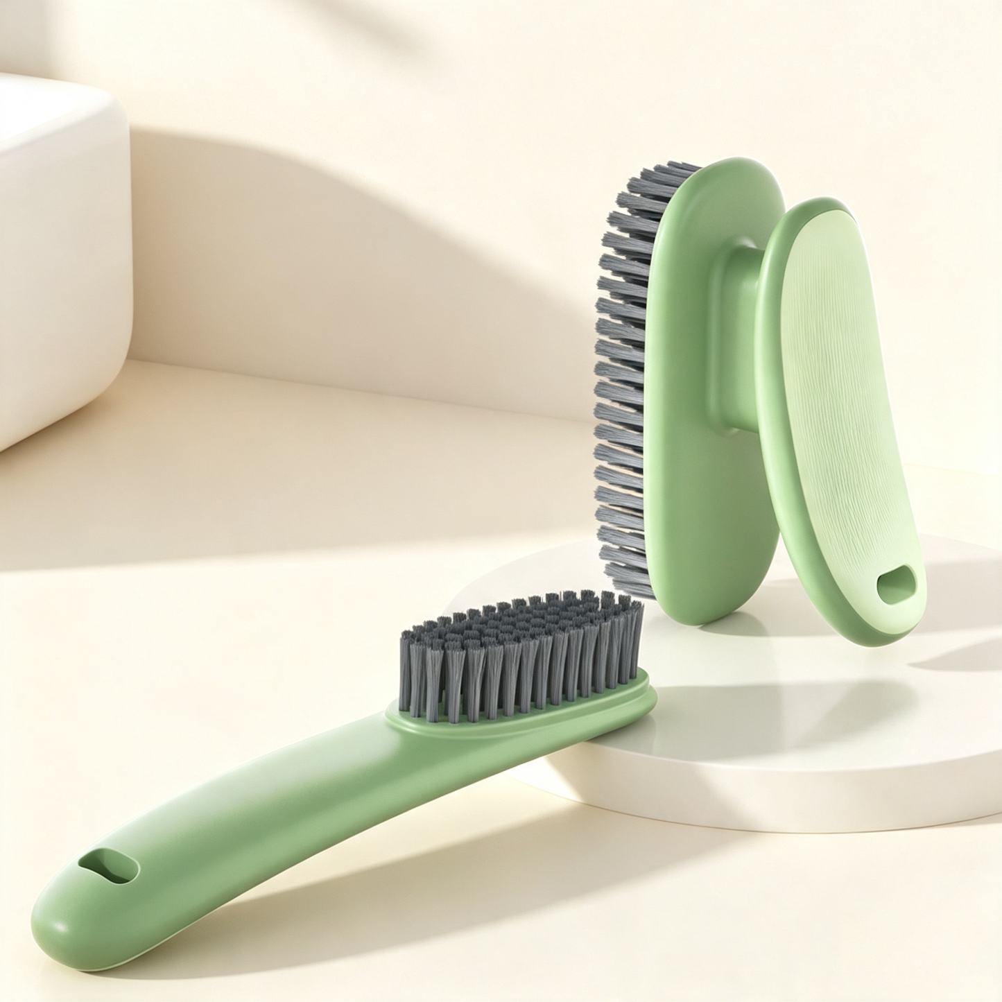 Multi-functional Soft-Bristle Cleaning Brush (Long-handled Household Shoe & Laundry Brush)