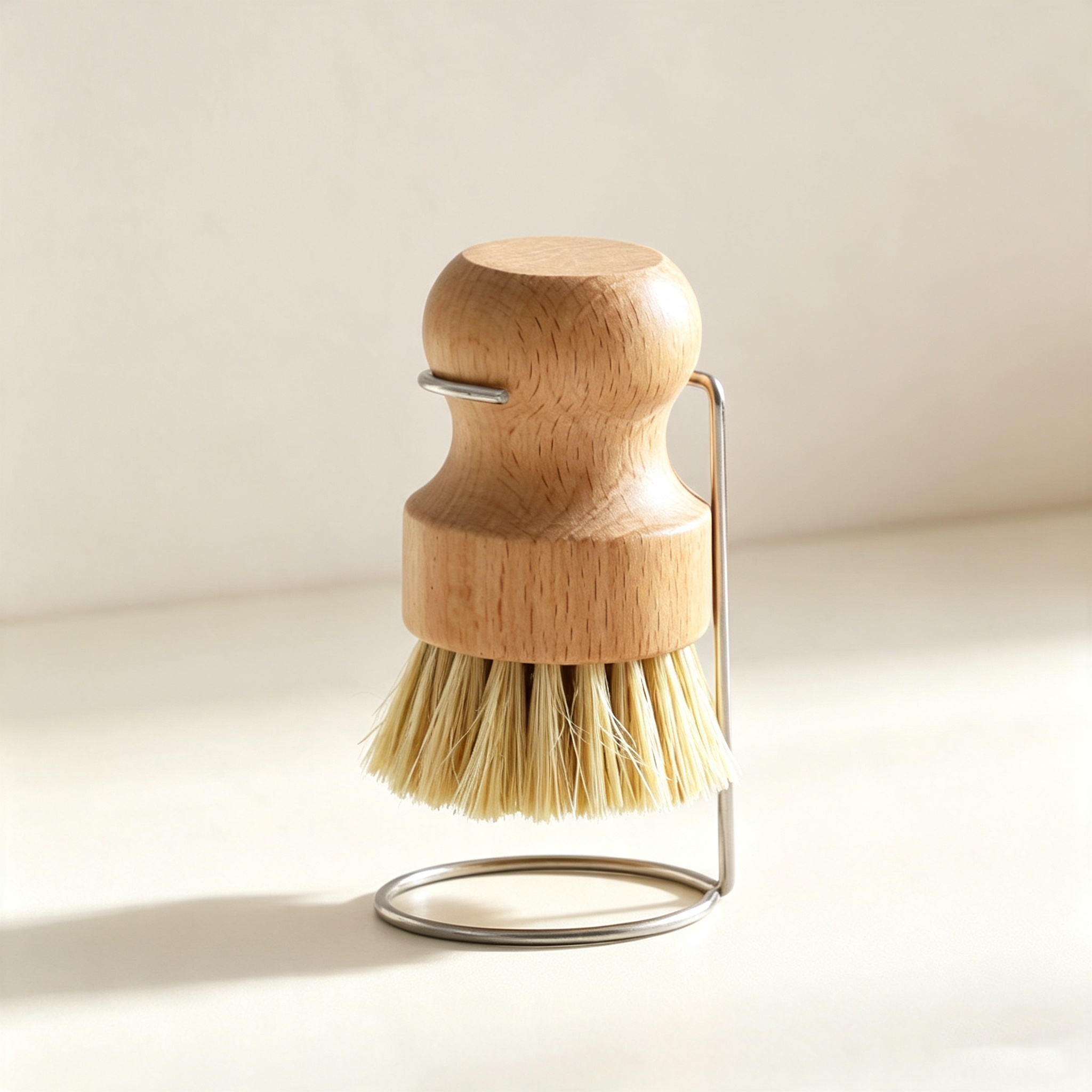 Natural Sisal Wooden Cleaning Brush (Multi-functional Kitchen Pot, Dish & Vegetable Scrubber)