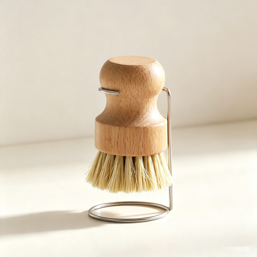 Natural Sisal Wooden Cleaning Brush (Multi-functional Kitchen Pot, Dish & Vegetable Scrubber)
